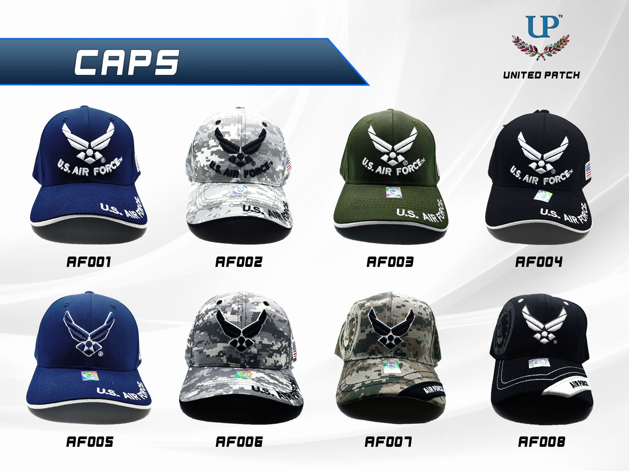 Officially Licensed US Air Force Caps, US Air Force Hat, Air Force Cap, Air Force Hat, Embroidered Air Force Cap, Camo Air Force, USAF Cap