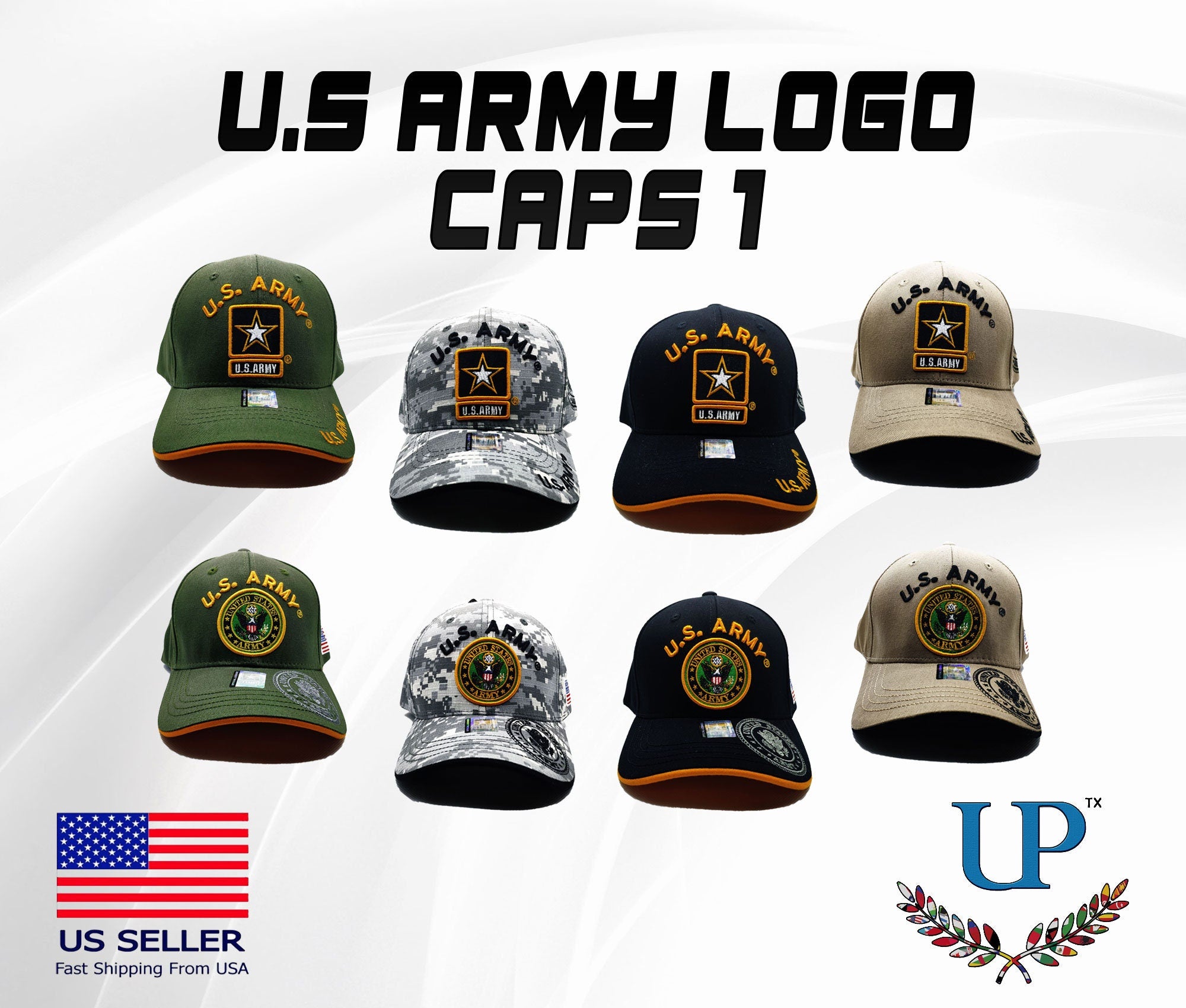 Officially Licensed US Army Caps, US Army Hat, US Army Cap, Army Cap, Military Cap, Embroidered Army Cap, Camouflage Army Cap, Camo Army Hat