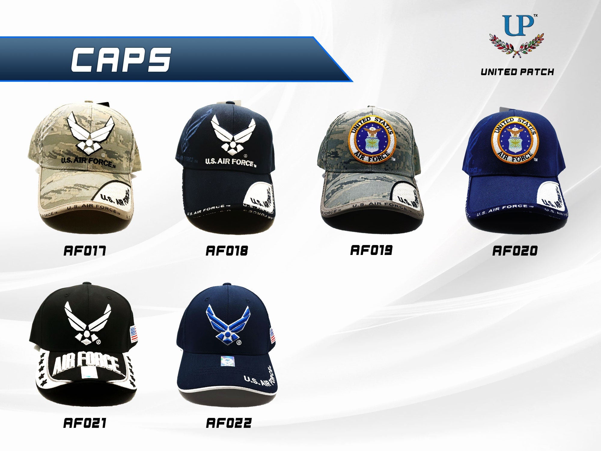 Officially Licensed US Air Force Caps, US Air Force Hat, Air Force Cap, Air Force Hat, Embroidered Air Force Cap, Camo Air Force, USAF Cap