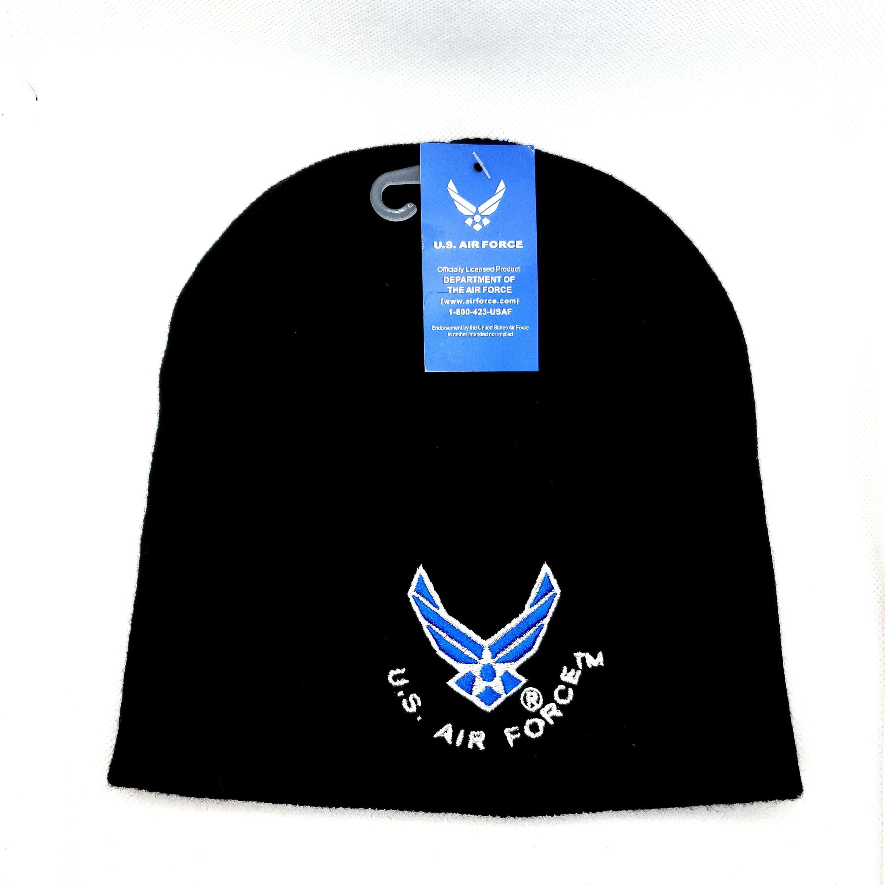 Officially Licensed US Air Force Beanies, Embroidered US Air Force Beanies, One Size Fits All US Air Force Beanie, Winter Hats/Beanies