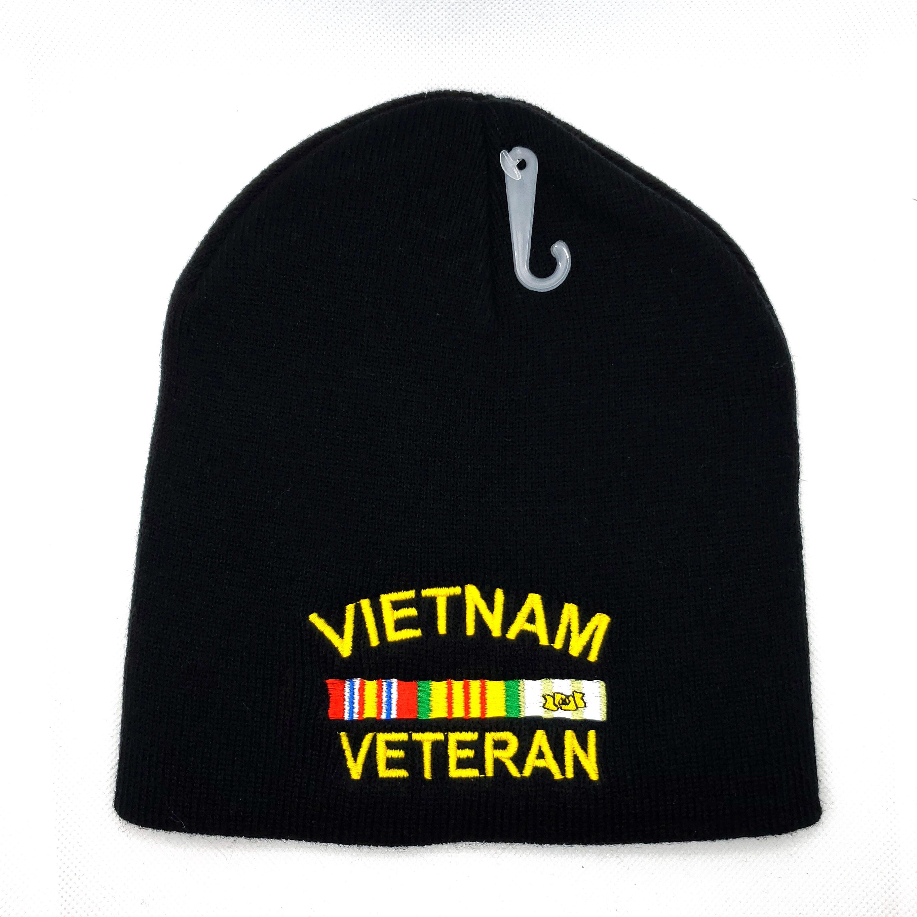 Vietnam Veteran Beanies, Embroidered Vietnam Veteran Beanies, Vietnam Veteran Ribbon Beanie, One Size Fits All Beanie, Winter Hats/Beanies