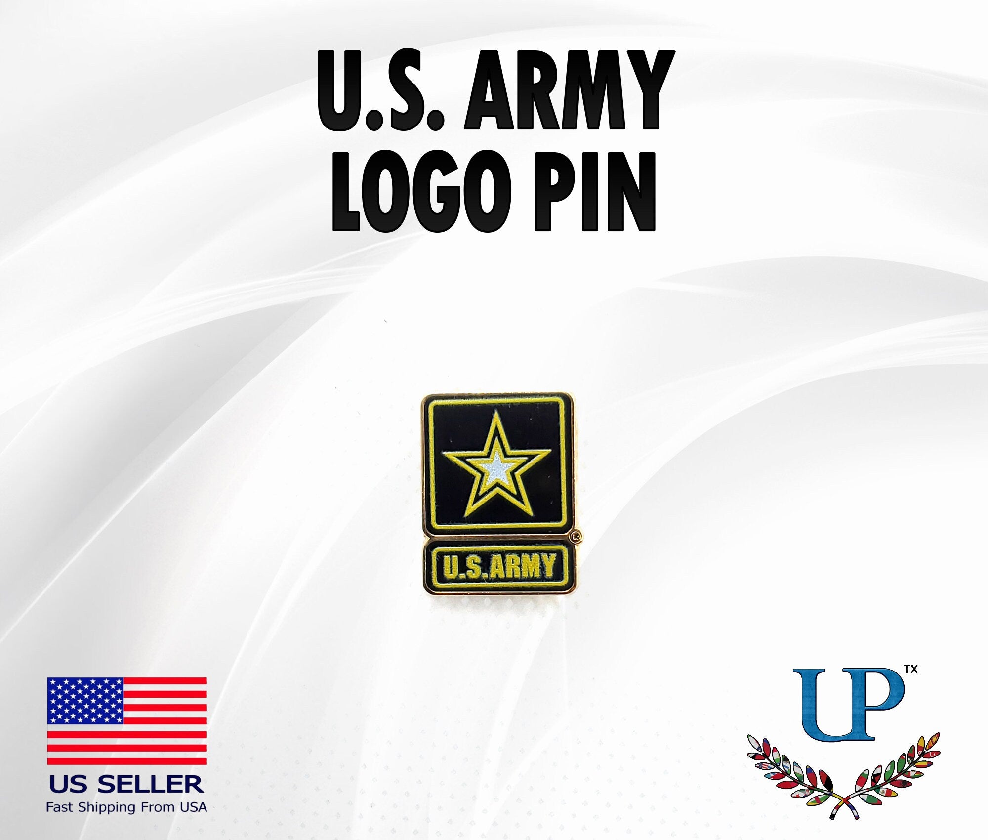 U.S. Army Lapel Pin, U.S. Army New Logo Lapel Pin, Army pin for man, Army pin for woman, gift for military family members, pins for military