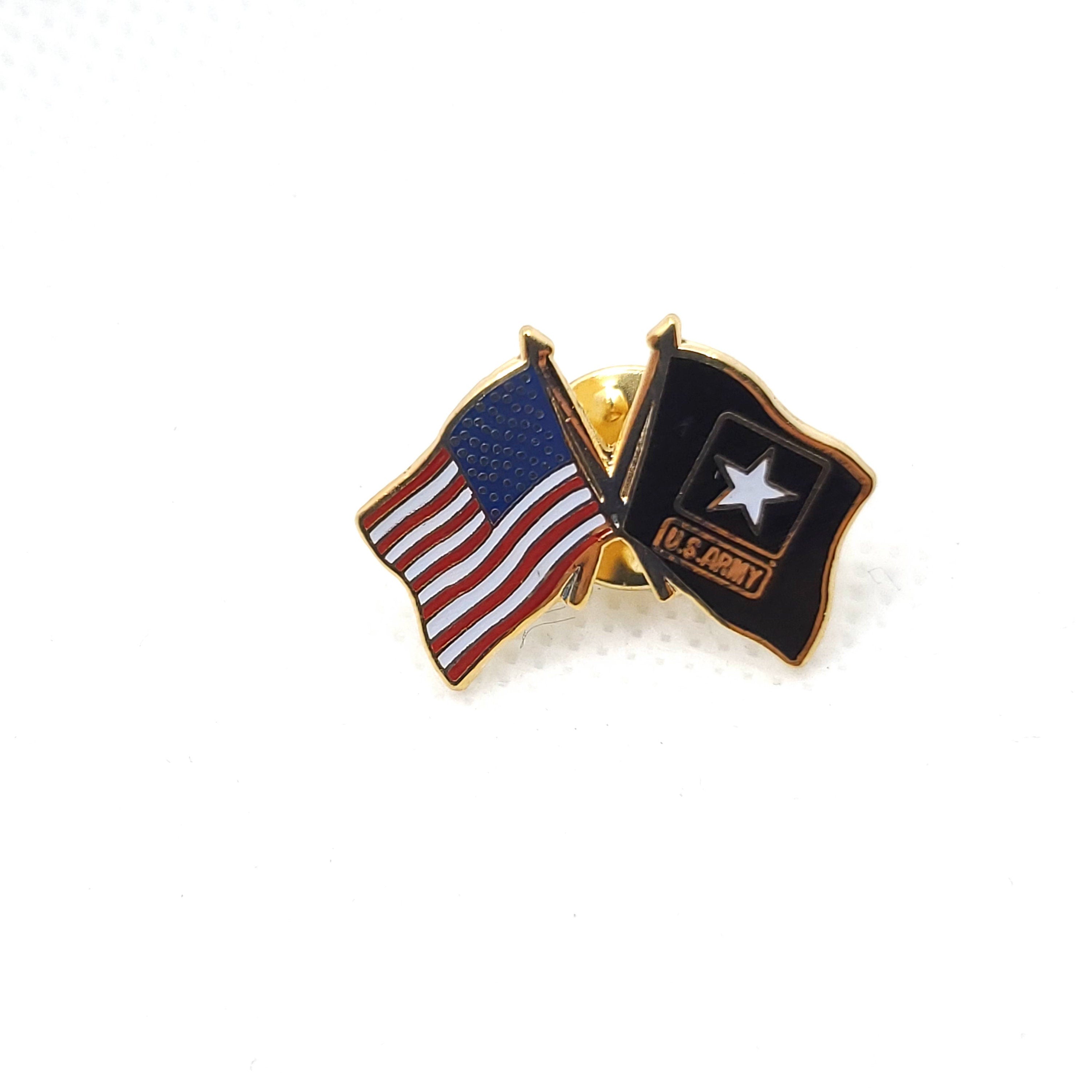 U.S. Army & US Flag Lapel Pin, U.S. Army New Logo and US Flag Lapel Pin, Army pin for man, Army pin for woman, lapel pins for military, pins