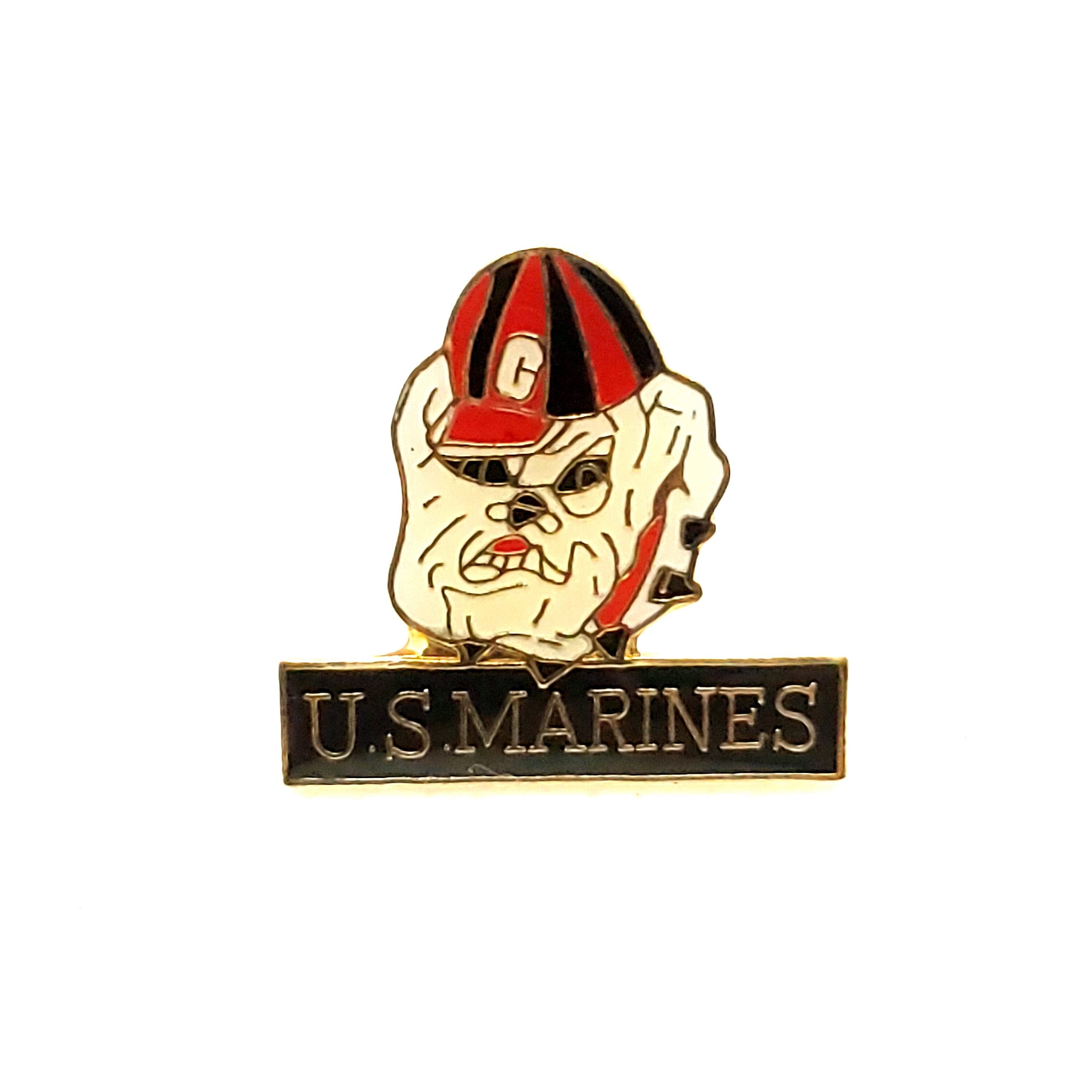 U.S. Marine Corps Bulldog Lapel Pin, U.S. Marines Bulldog Lapel Pin, U.S. Marine lapel pins for man and woman, USMC lapel pins, marine pins