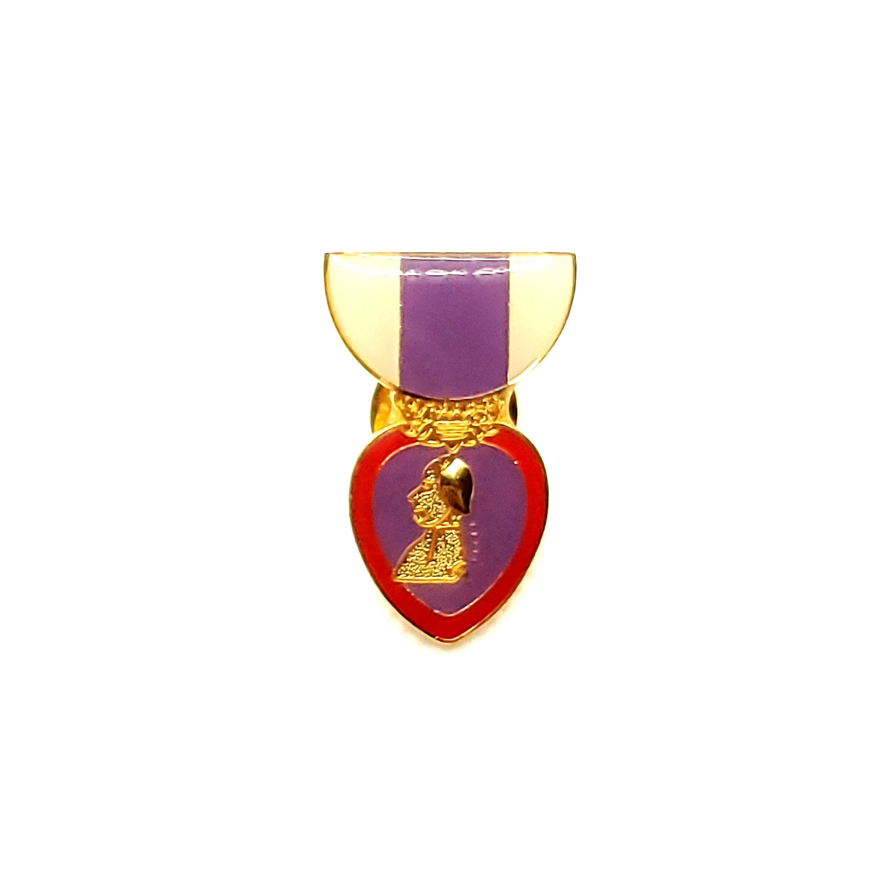 Purple Heart Medal Lapel Pin, Wounded Veteran Lapel Pin, Killed in Action Lapel Pins, Wounded Warrior Lapel Pins, Purple Heart Medal Pins