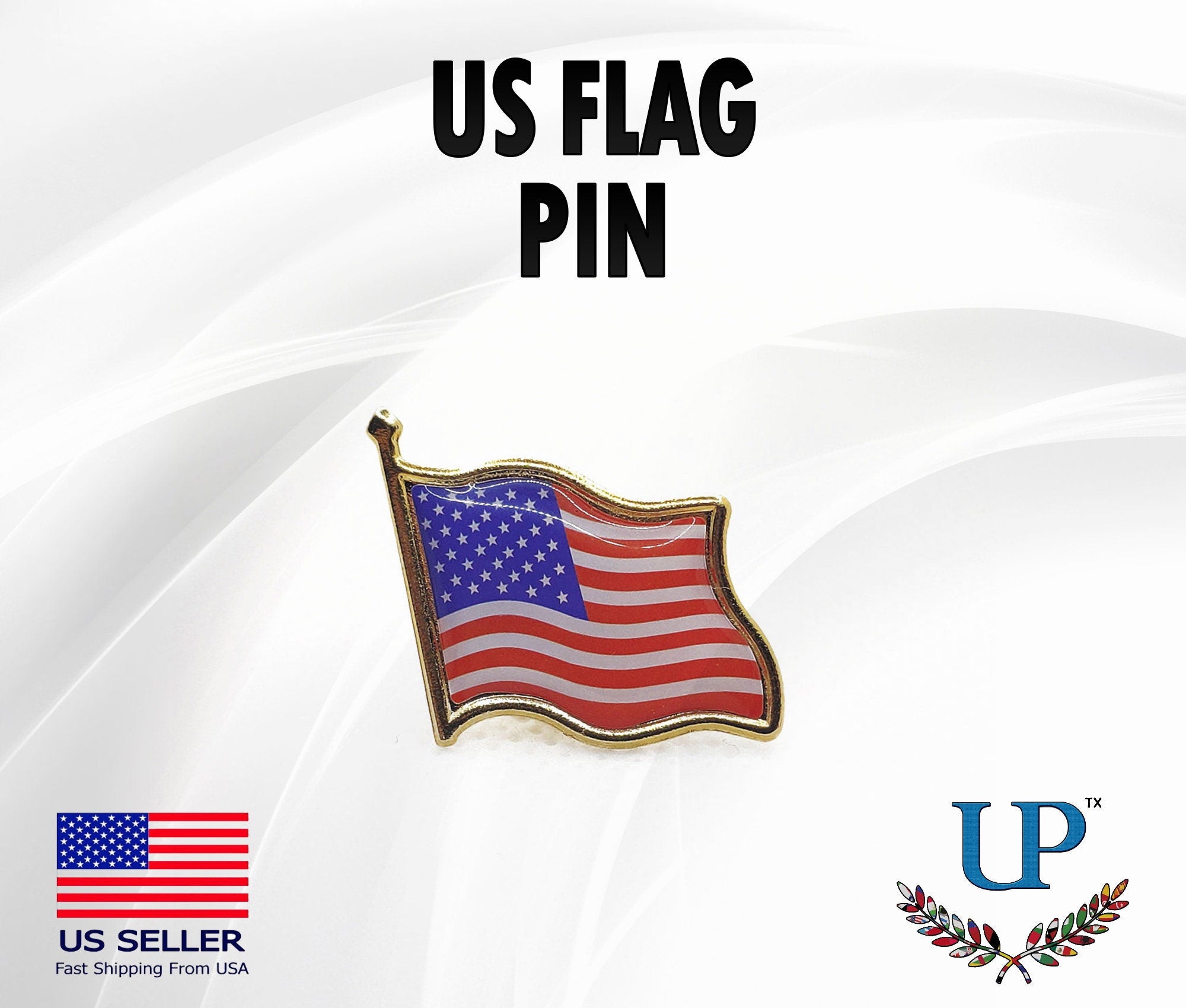 U.S. Flag Lapel Pin, American Flag Lapel Pin, United States of America Lapel Pins, USA Flag Lapel Pins, Flag Pins