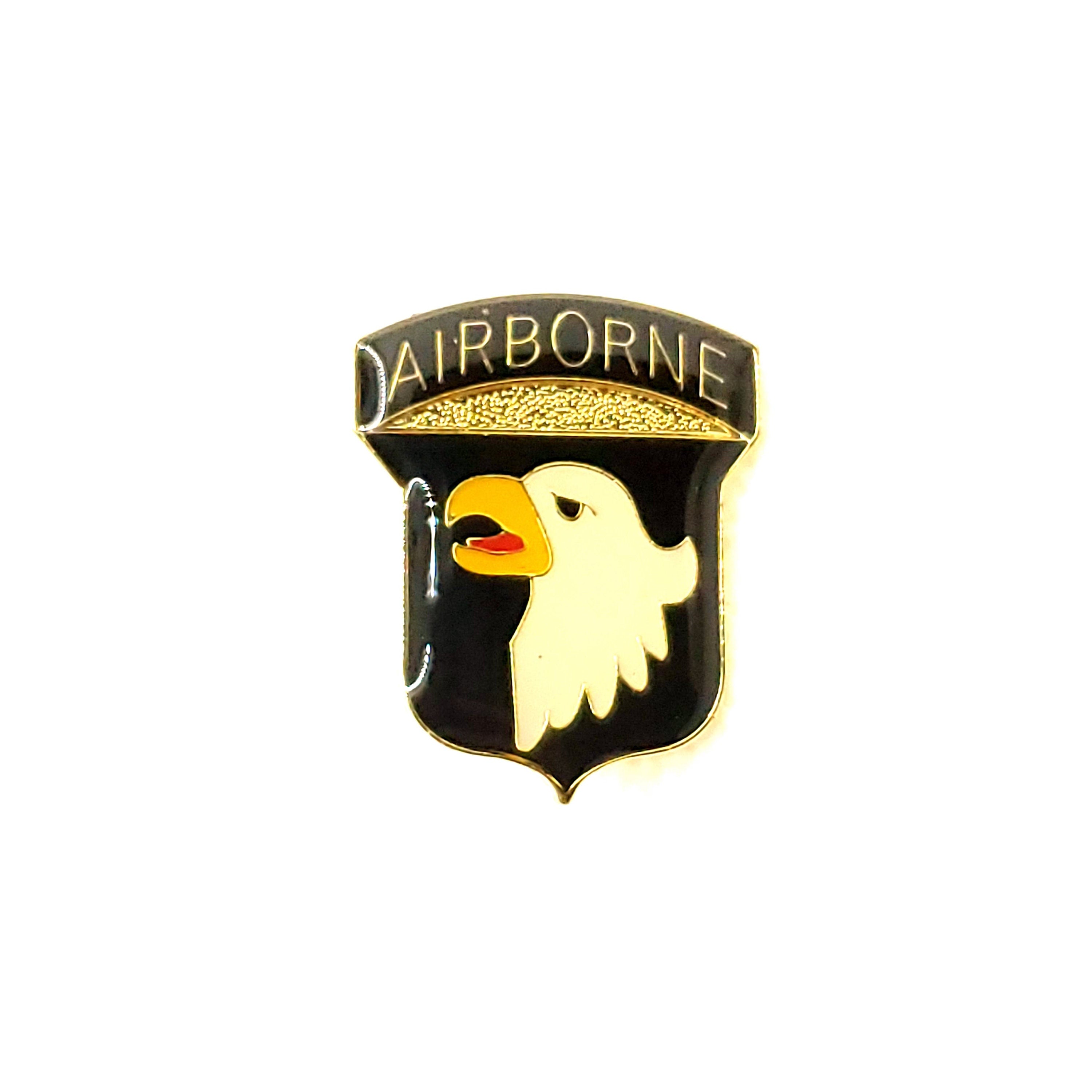 U.S. Army 101st Airborne Division Lapel Pin, Screaming Eagles Lapel Pin, 101st Airborne Insignia pins for man and woman, 101st airborne pins