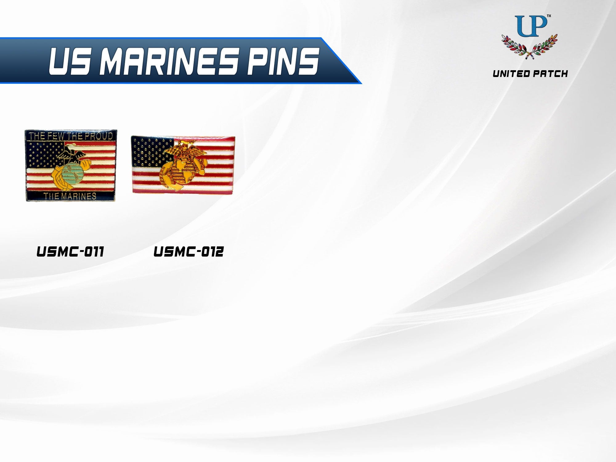 U.S. Marine Corps & U.S. Flag Lapel Pin, U.S. Marines and U.S. Flag Lapel Pin, US Marines Seal lapel pins for man and woman, USMC lapel pins