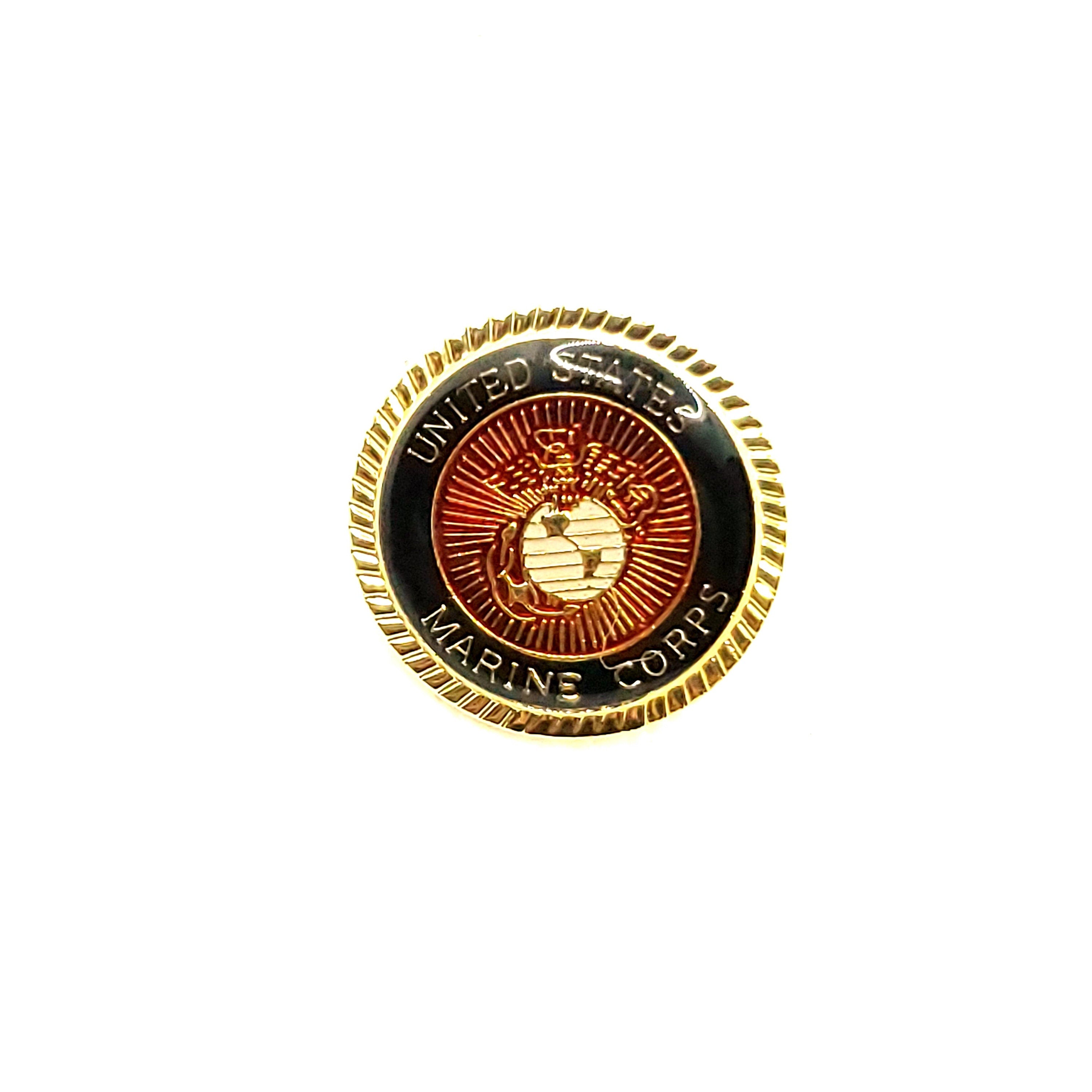 U.S. Marine Corps Button Lapel Pin, U.S. Marines Logo Lapel Pin, U.S. Marines Seal lapel pin for man and woman, USMC lapel pins, marine pins