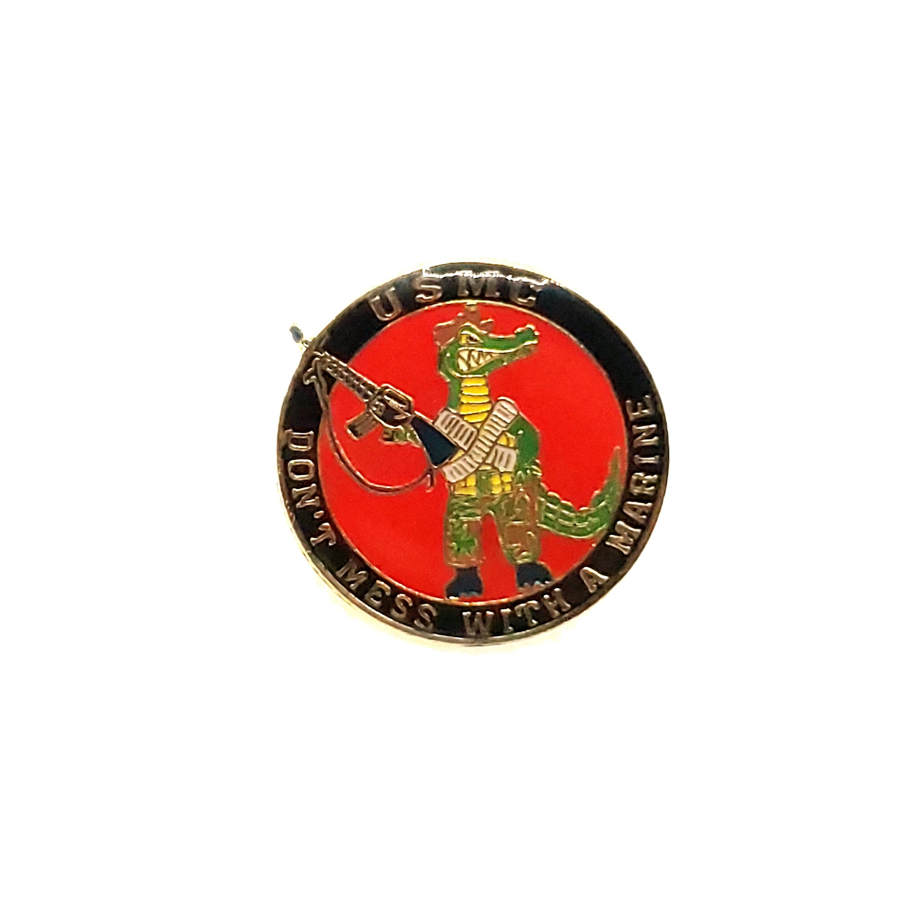 Don&#39;t Mess with A Marine Lapel Pin, U.S. Marines Lapel Pin, U.S. Marines Seal lapel pins for man and woman, USMC lapel pins, us marine pins