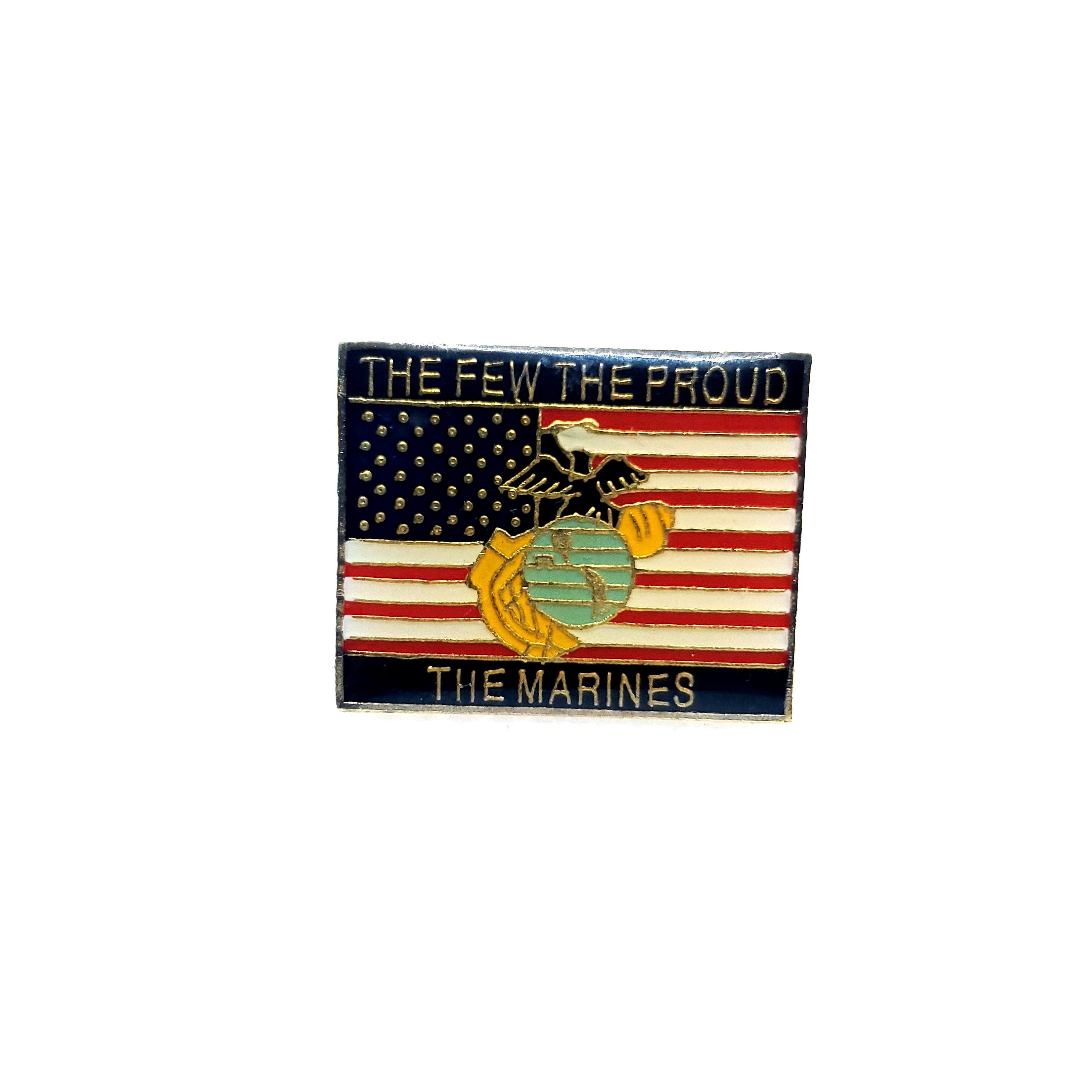 The Few The Proud Lapel Pin, Eagle Globe and Anchor Lapel Pin, U.S. Marines Logo lapel pins for man and woman, USMC lapel pins, marine pins