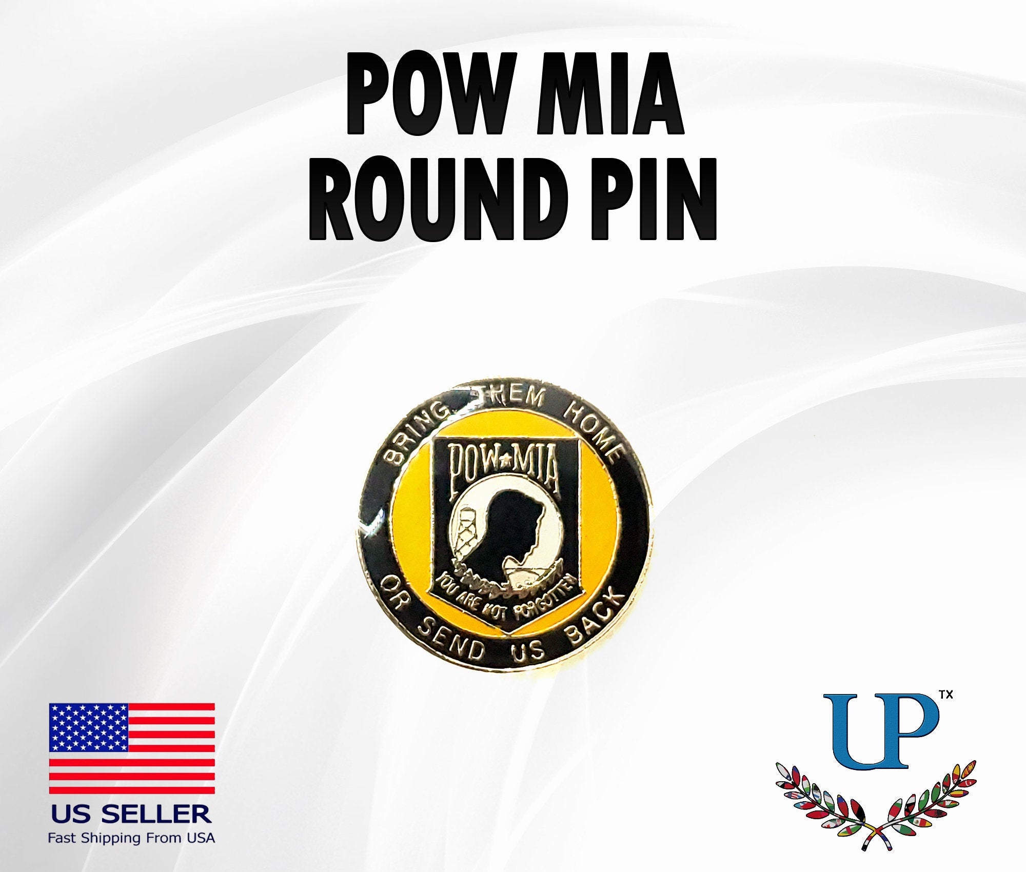 POW MIA Lapel Pin, Prisoner of War Lapel Pin, Bring Them Home or Send Us Back Lapel Pins, You&#39;re Not Forgotten Lapel Pins, pow mia lapel pin