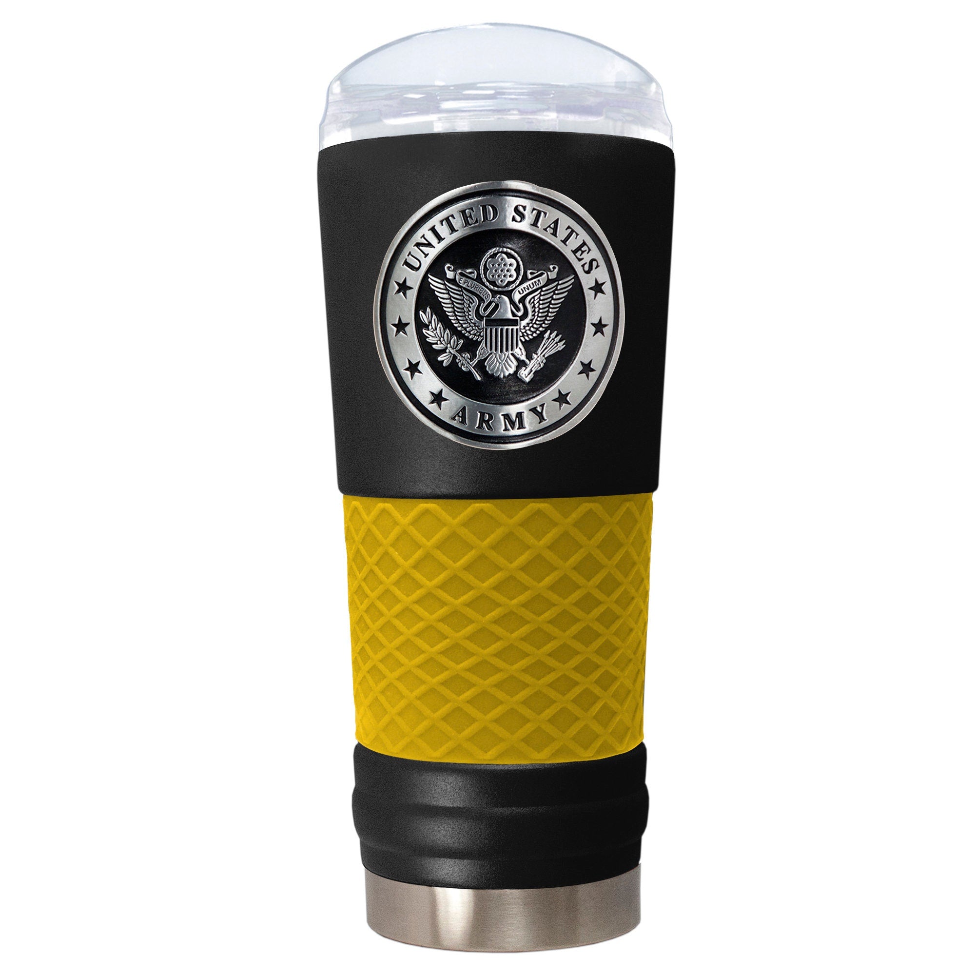 Officially Licensed U.S. ARMY  24 oz. Stainless Steel DRAFT Tumbler, US Army Travel Mug, Military Appreciation, Graduation, Veteran Gift