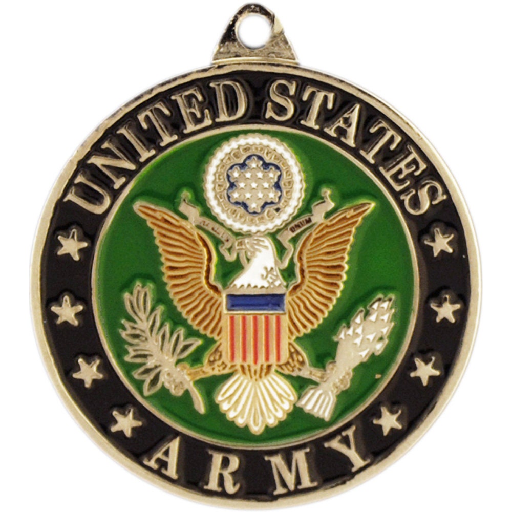 U.S. Army Seal Keychain, Army Keyring, US Army Heavy Weight Keyring, HW Keychain, US Army Old Logo Key Rings, Bright Shine Army Keyring