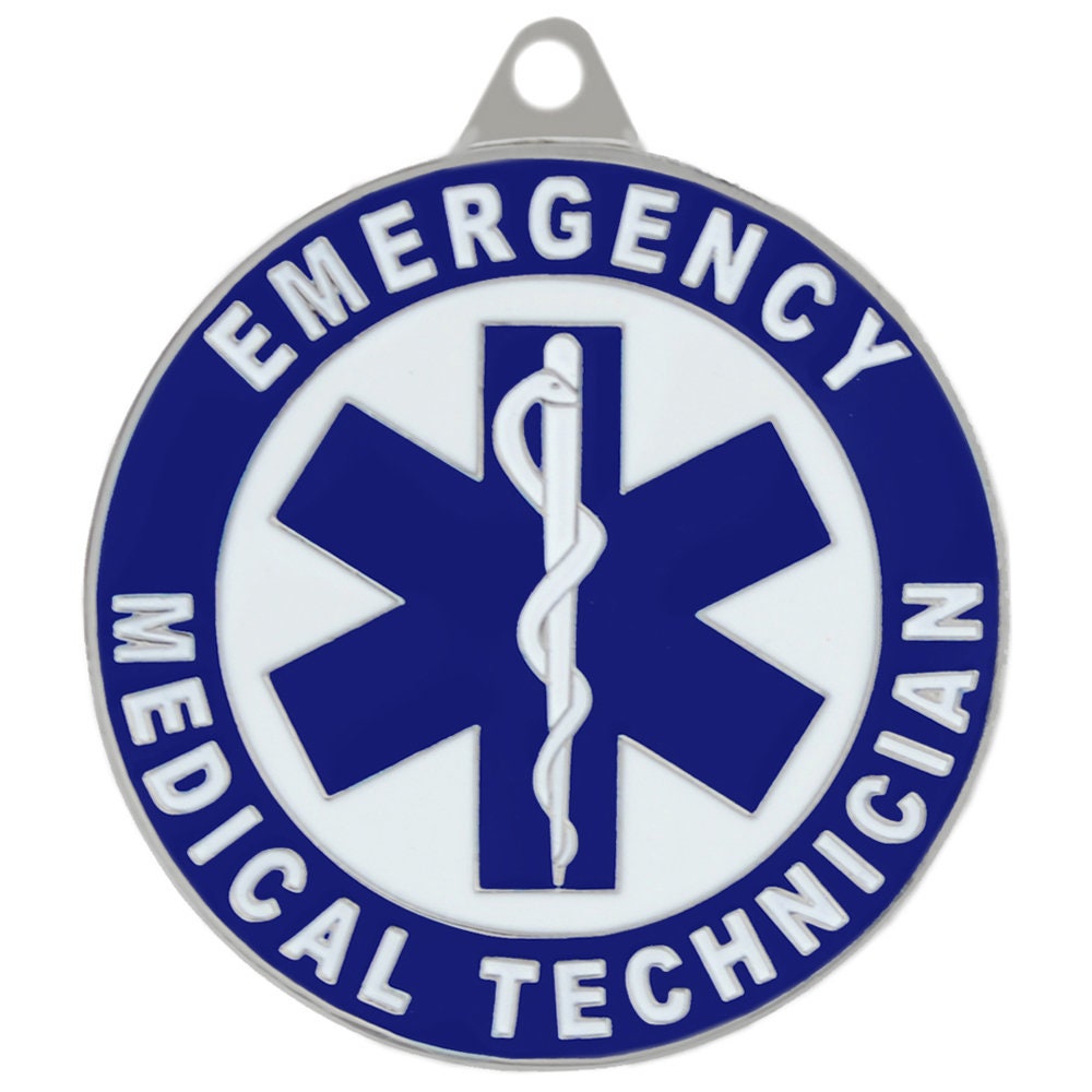 EMT Emergency Medical Technician Keychain, EMT Keyring, Heavy Weight Keyring for Medical Workers, First Responders, EMT Bright Shine Keyring