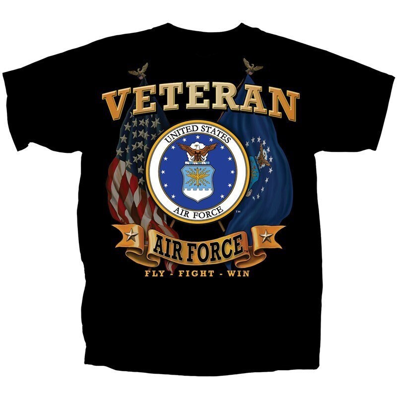 U.S. Air Force Veteran T-Shirt, USAF Veteran T-Shirt, US Air Force Flight Fight Win T-Shirt, US Air Force Veteran T-Shirt, Air Force Vet Tee