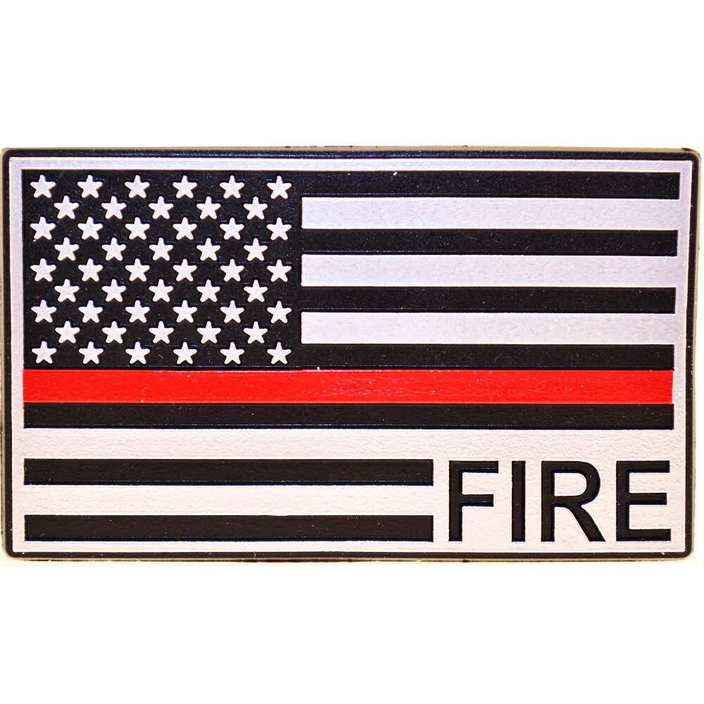 High Quality FIREFIGHTER Rubber Magnet, The Thin Red Line Magnet for Refrigerators, Lockers, File Cabinets, Tool Box, Home and Office Use