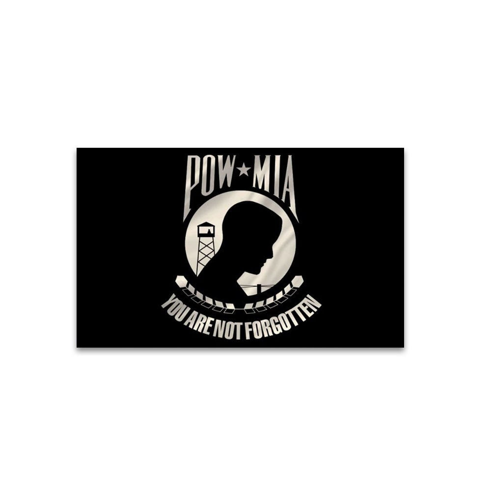 POW MIA 3ft x 5ft Polyester Flag, Prison of War & Missed In Action Flag, Pow * Mia 3x5 ft pole flag, Pow Mia Banner, Pow Mia Flag, Bandera