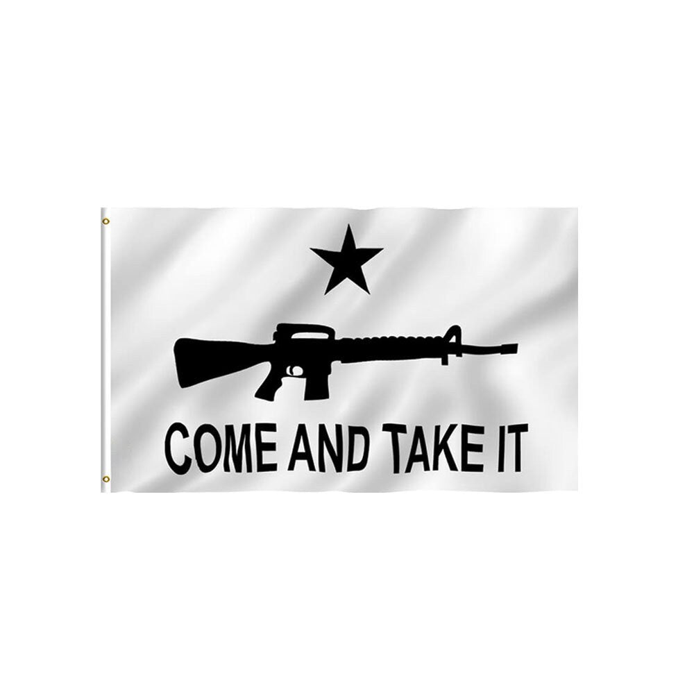 Come and Take It 3ft x 5ft Polyester Flag, Come and Take It Flag, Texas Revolution 3x5 feet pole flag, Come and Take It Bandera, Texan Flag