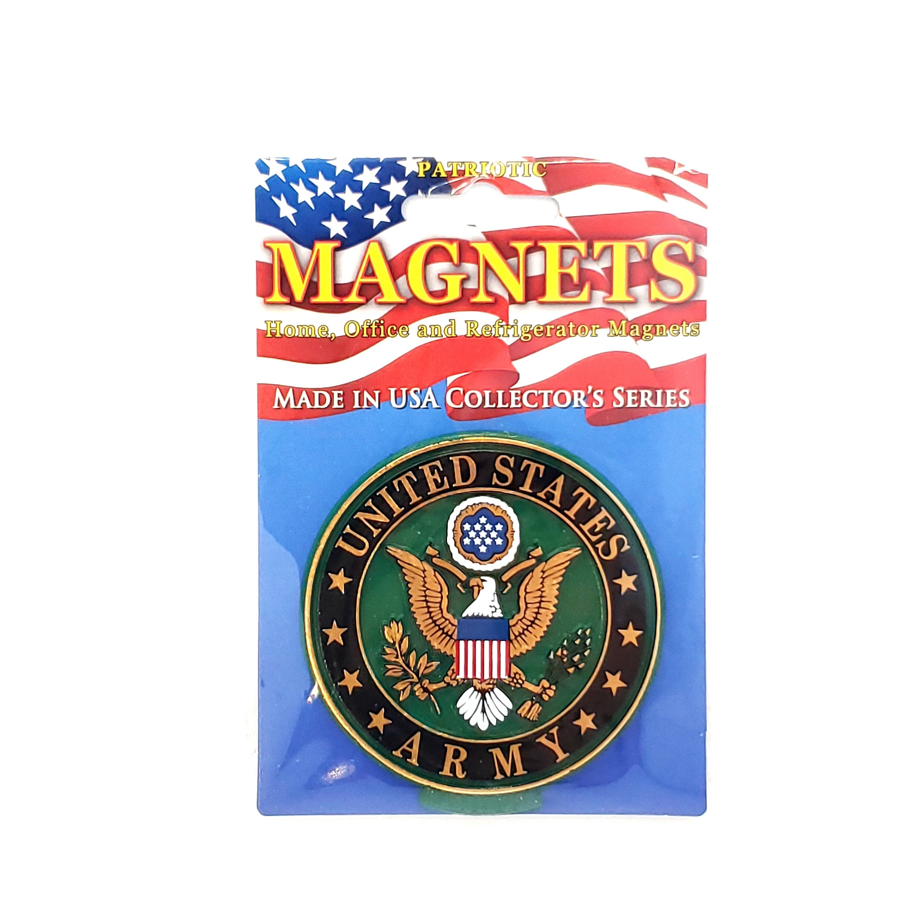 High Quality U.S. Army Rubber Magnet, US Army Patriotic Magnet for Refrigerators, Lockers, File Cabinets, Office Safes, Tool Boxes and more