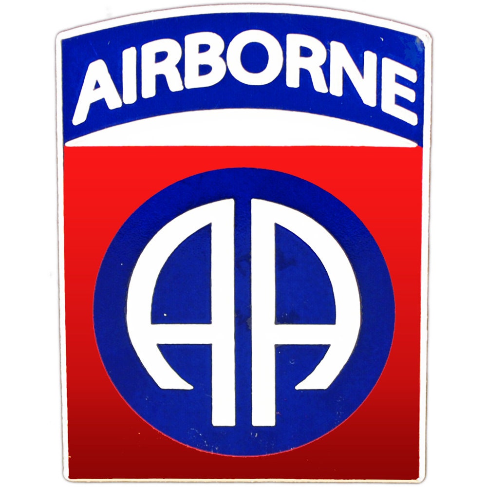 High Quality U.S. Army 82nd Airborne Rubber Magnet, US Army 82nd Airborne Magnet for Refrigerators, Lockers, File Cabinets, Home and Office