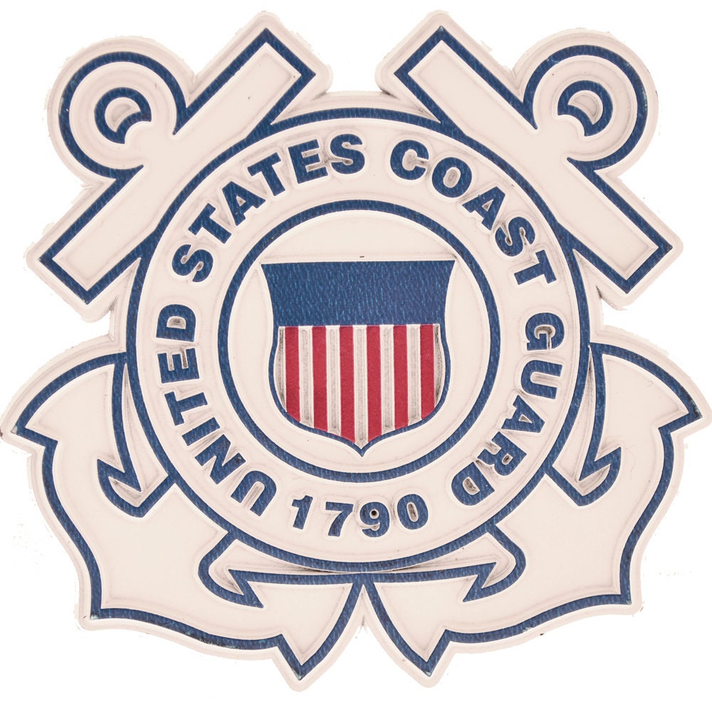 High Quality U.S. Coast Guard Rubber Magnet, US Coast Guard Magnet for Refrigerators, Lockers, File Cabinets, Tool Boxes, Home and Offices