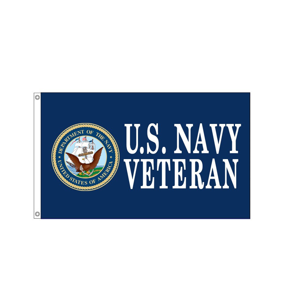 U.S. Navy Veteran 3ft x 5ft Polyester Flag, Navy Veteran Flag, US Navy Veteran 3x5 ft pole flag, Navy Vet, Navy banner, flag, bandera, gift