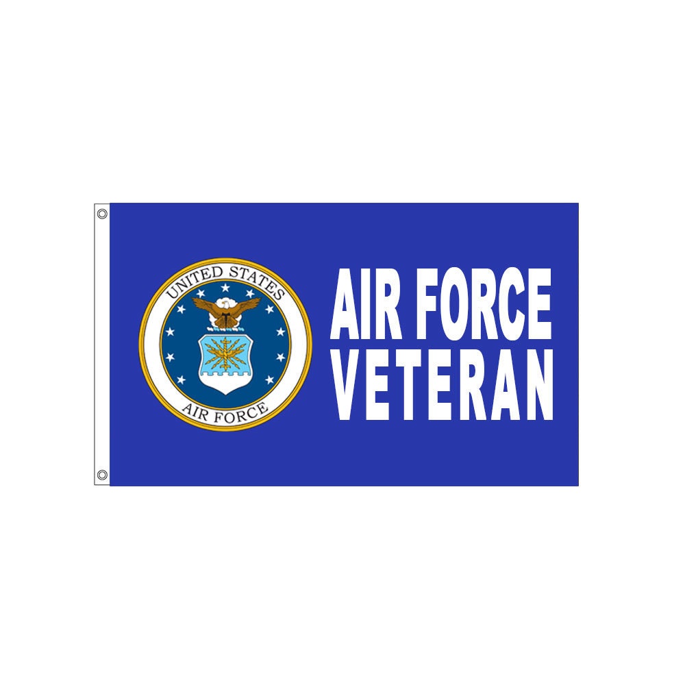 U.S. Air Force Veteran 3ft x 5ft Polyester Flag, Air Force Veteran Flag, US Air Force Veteran 3x5 ft pole flag, USAF Flag, USAF Banner, usaf