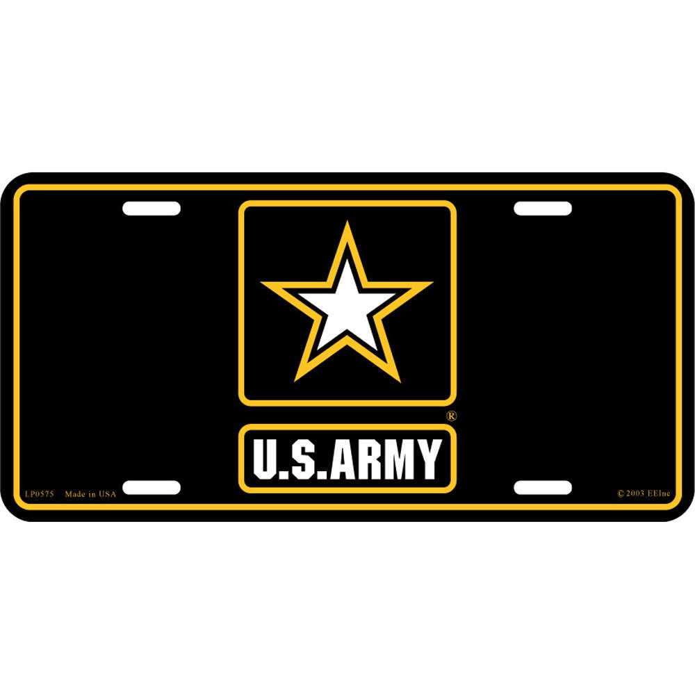 U.S. Army Logo License Plate, 6&#39;&#39;x12&#39;&#39; U.S. Army License Plate, US Army New Logo License Plate, United States Army License Plate, Army plate