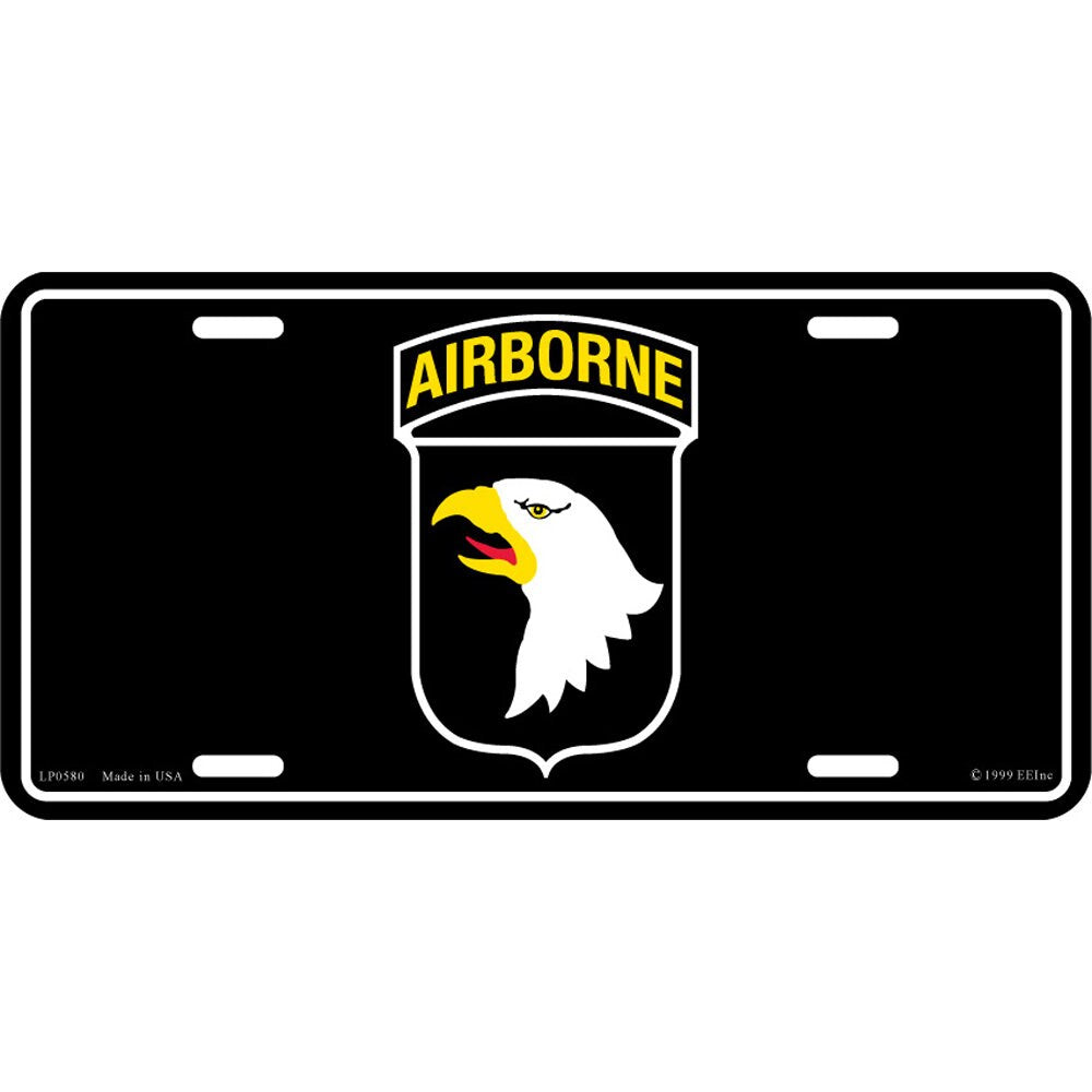 U.S. Army 101st Airborne Division License Plate, 6&#39;&#39;x12&#39;&#39; Screaming Eagles License Plate, 101st Airborne License Plate, 101st A/B Plate