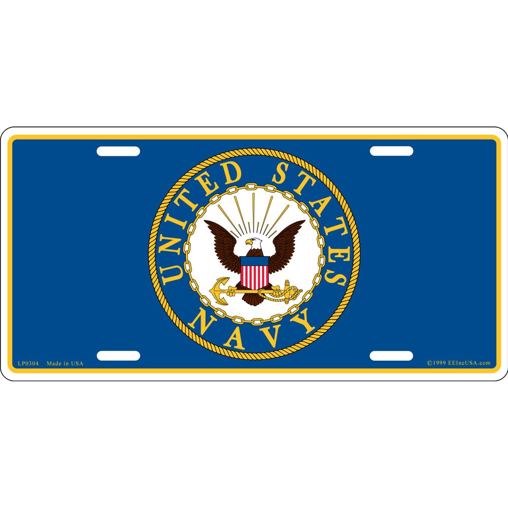 U.S. Navy Seal License Plate, 6&#39;&#39;x12&#39;&#39; US Navy License Plate, US Navy Logo License Plate, United States Navy Seal License Plate, Navy plate