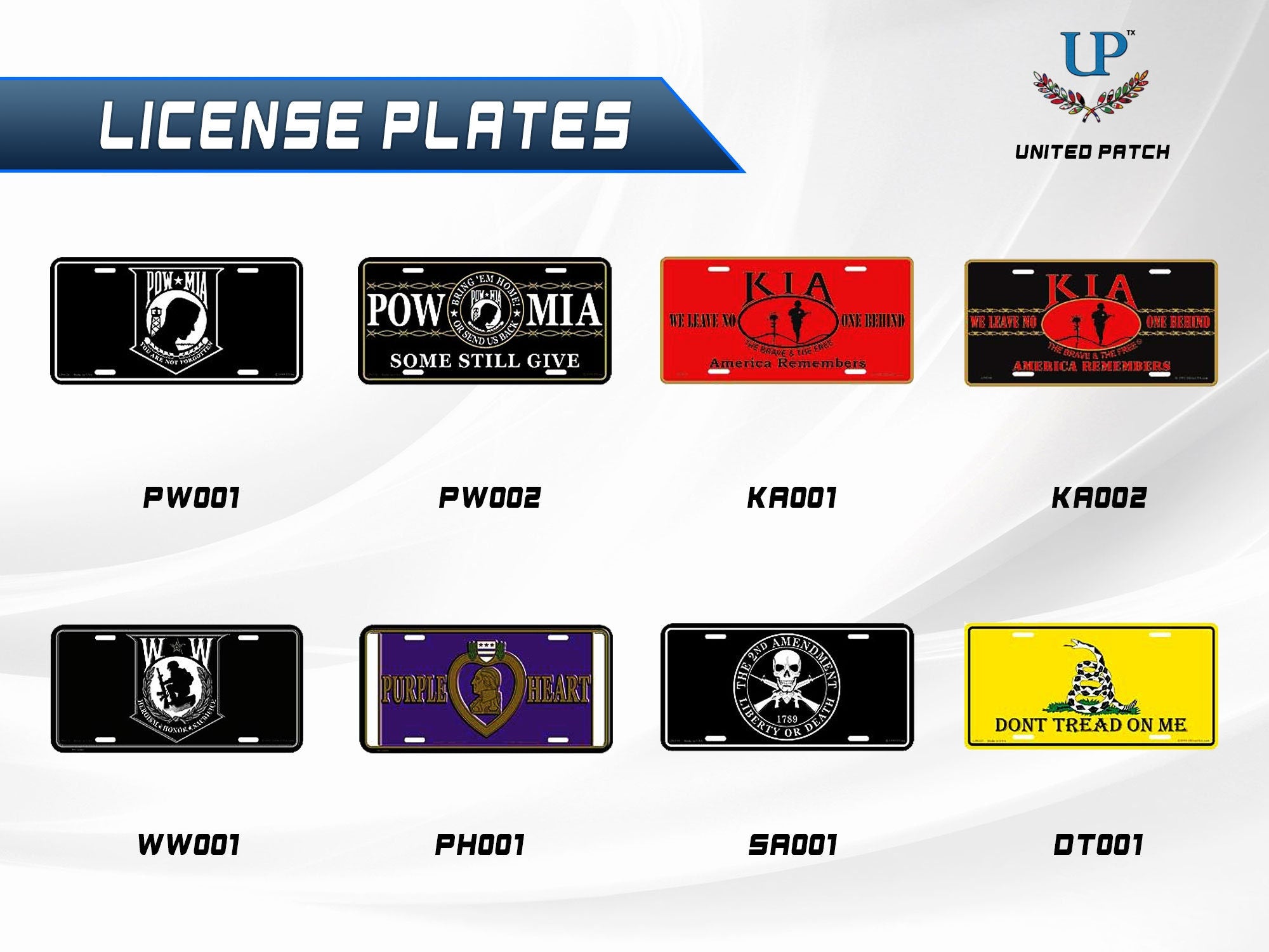 POW * MIA License Plate, 12&#39;&#39;x6&#39;&#39; Aluminum Pow Mia License Plate, Prisoner of War - Missing in Action License Plate, Pow Mia License Plate