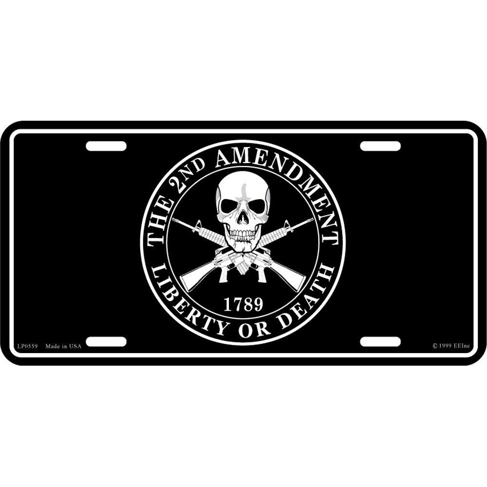 The Second Amendment License Plate, 12&#39;&#39;x6&#39;&#39; Aluminum The 2nd Amendment License Plate, The Second License Plate, 2nd Amendment License Plate