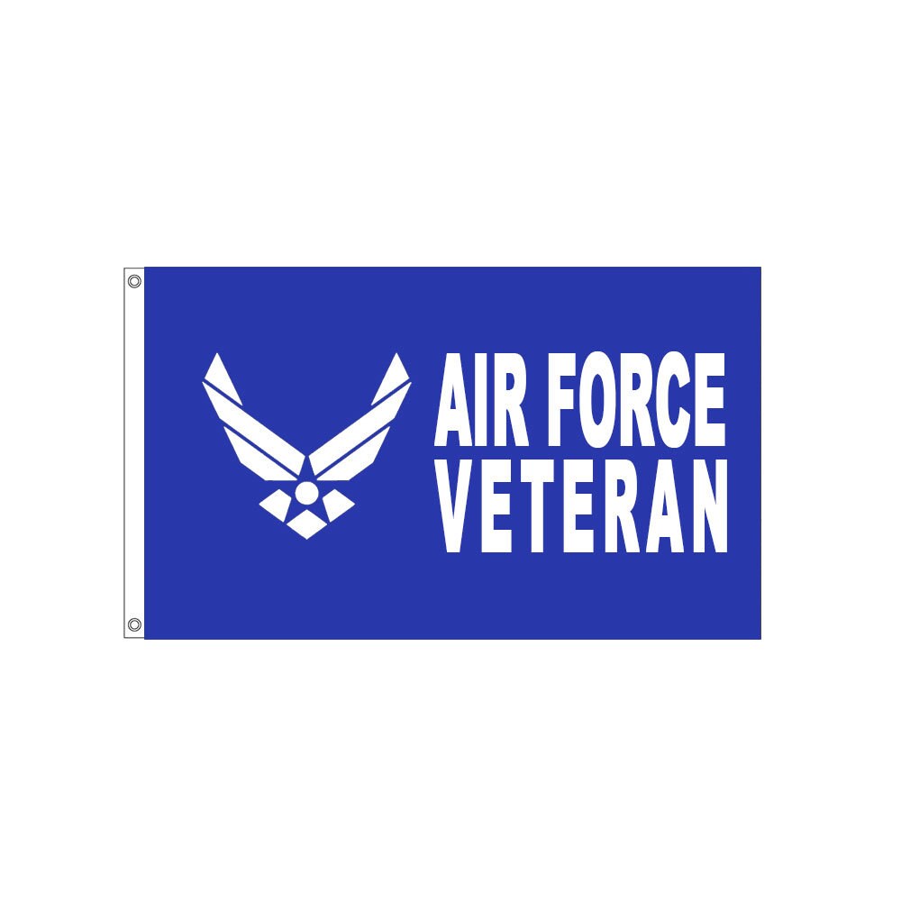 U.S. Air Force Veteran 3ft x 5ft Polyester Flag, Air Force Veteran Flag, US Air Force Veteran 3x5 ft pole flag, USAF Flag, USAF Banner, usaf