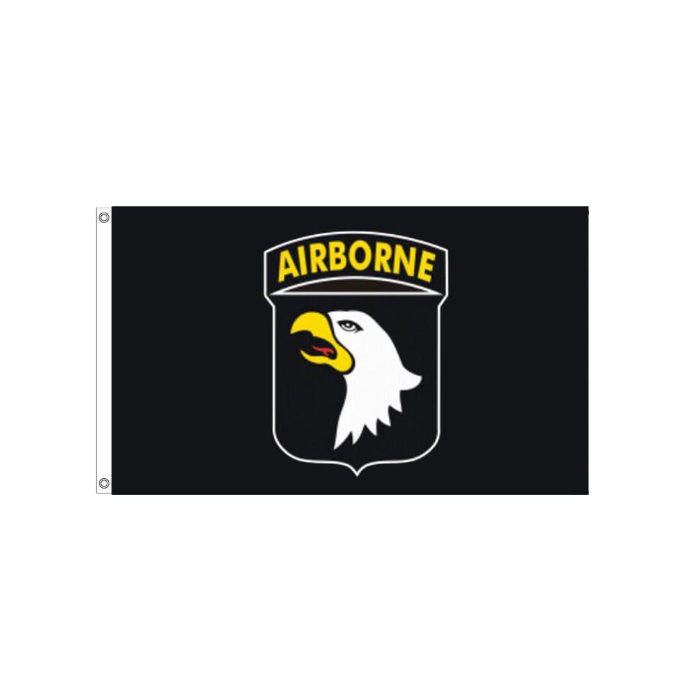 U.S. Army 101st Airborne Division 3ftx5ft Polyester Flag, 101st Airborne Division Flag, Screaming Eagles 3x5ft pole flag, 101st A/B Banner