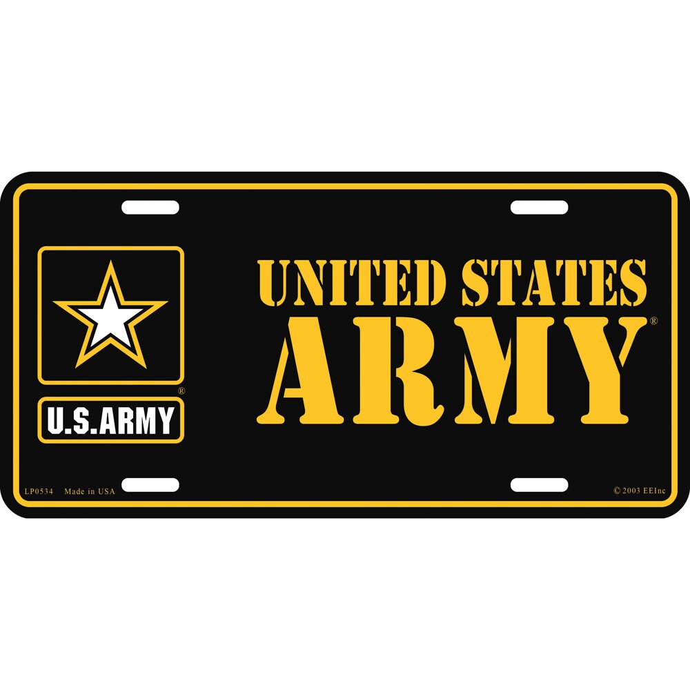 U.S. Army Logo License Plate, 6&#39;&#39;x12&#39;&#39; U.S. Army License Plate, US Army New Logo License Plate, United States Army License Plate, Army plate