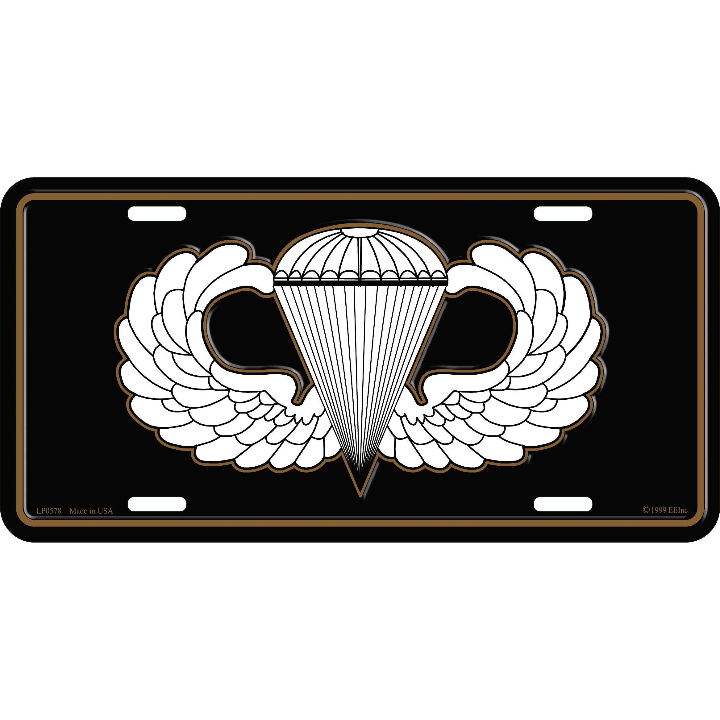 U.S. Army Paratroopers License Plate, 6&#39;&#39;x12&#39;&#39; Airborne License Plate, Paratroopers License Plate, Airborne Line Jumpers License Plate