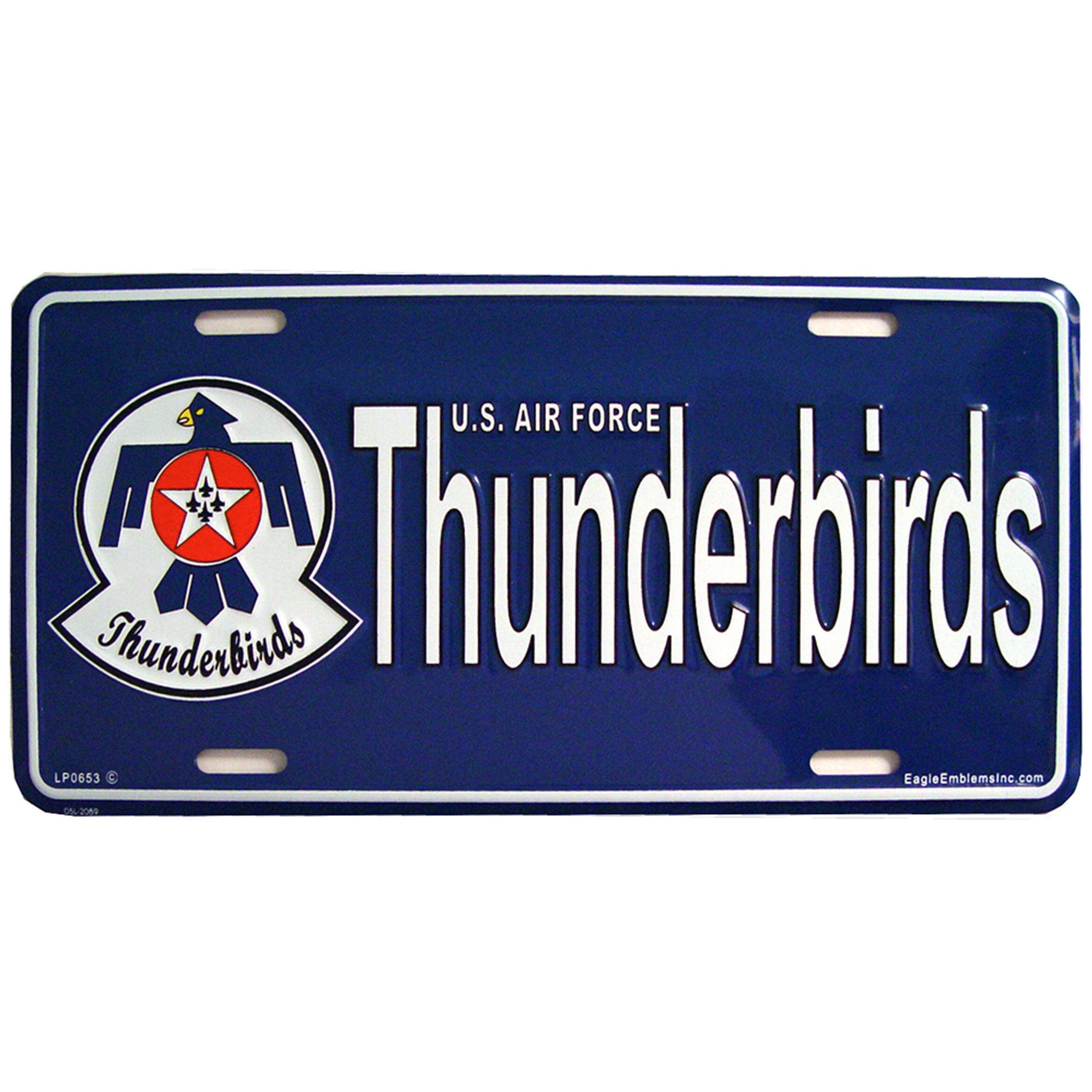 U.S. Air Force Thunderbirds License Plate, 6&#39;&#39;x12&#39;&#39; U.S. Air Force Thunderbirds License Plate, USAF Air Demonstration Squadron License Plate