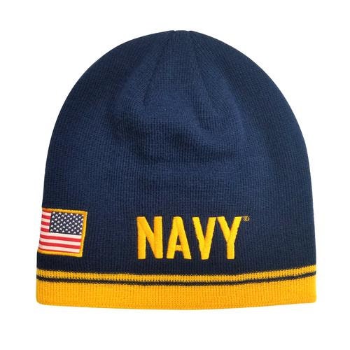 Officially Licensed US Navy Beanies, Embroidered US Navy Beanies, US Navy Beanie, One Size Fits All Navy Logo Beanie, Winter Hats/Beanies