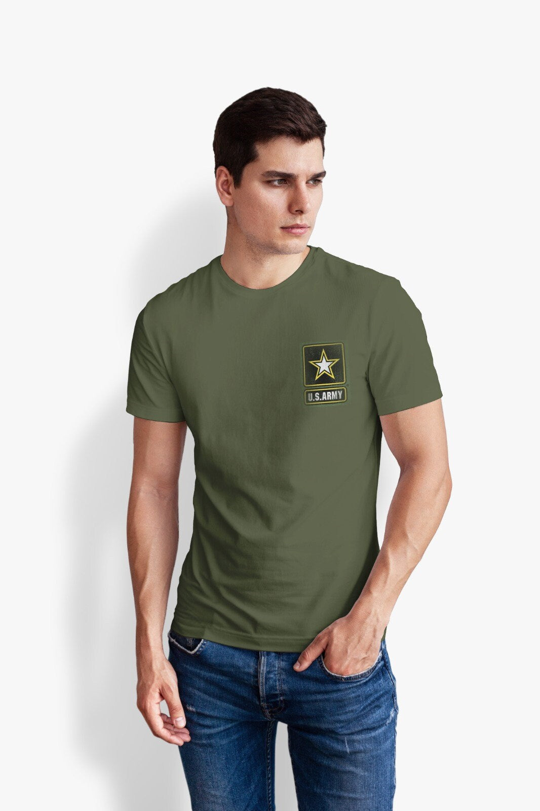 U.S. Army This We&#39;ll Defend Till The End T-Shirt, Green US Army T-Shirt, US Army Patriotic T-Shirt, American Eagle US Army T-Shirt, Army Tee