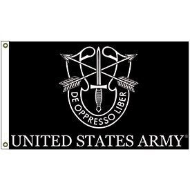 U.S. Army Special Forces 3ft x 5ft Polyester Flag, Special Force Flag, De Oppresso Liber 3x5 feet pole flag, Green Beret, SF, Bandera, Flag